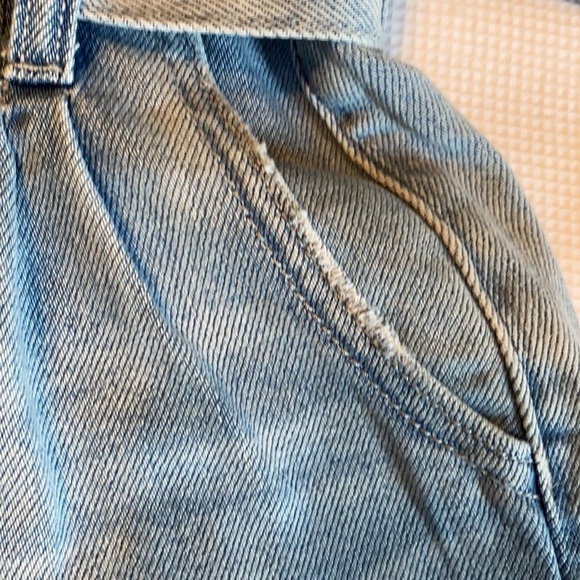 American Eagle paperbag belted waist mom shorts 2 - Picture 9 of 12